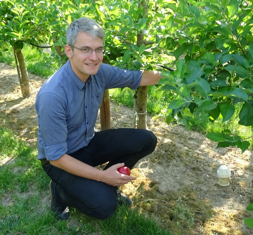 Christian Kröling, Obstbauexperte der LfULG und Fachlehrer an der Gartenbaufachschule Dresden-Pillnitz