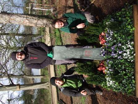 Fachschüler bepflanzen Urnengräber auf der Landesgartenschau in Torgau
