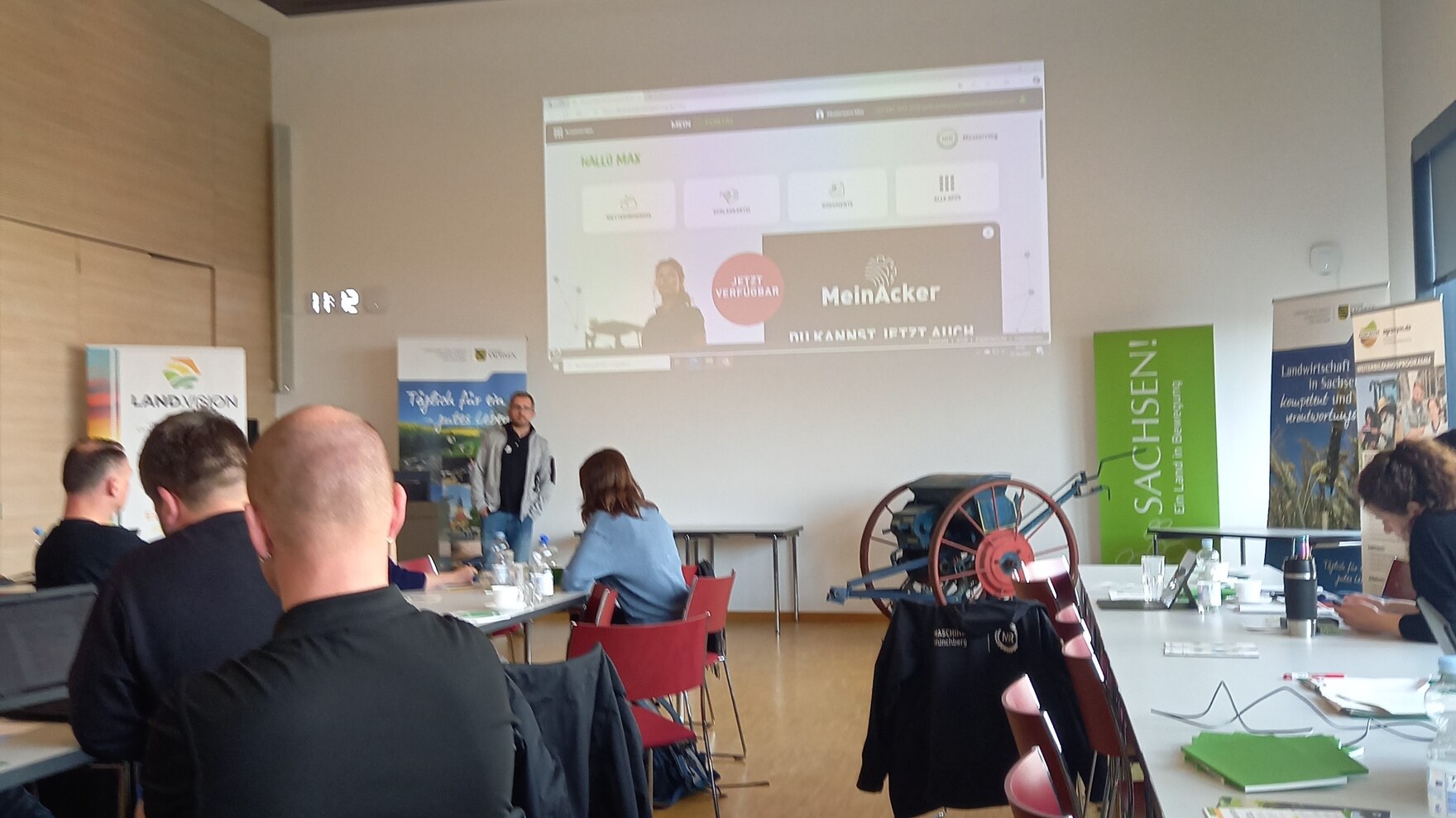 Teilnehmer beim 7. AgrarTreff FMIS für die Region in Nossen
