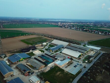 Luftbild Landwirtschaftsbetrieb