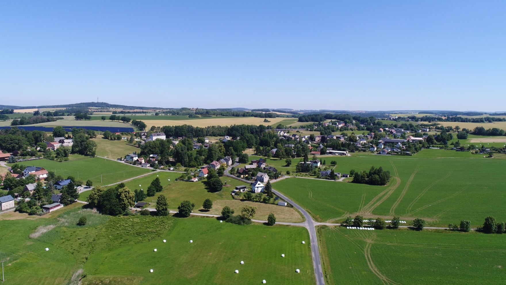 Luftbildaufnahme von Herlasgrün