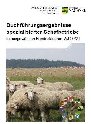 Titelblatt der Broschüre mit Logo des LfULG, Titel, Titelbild mit Wappenkranz der teilnehmenden Bundesländer.