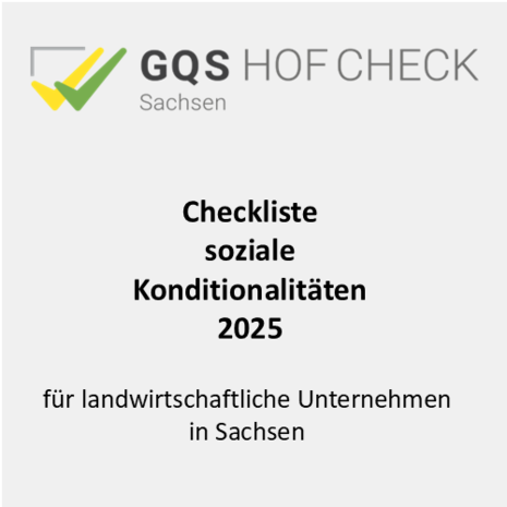 Checkliste soz. Konditionalität 2025 Titelseite