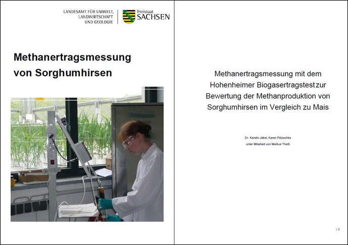 Methanertragsmessung mit dem Hohenheimer Biogasertragstest (HBT) zur Bewertung der Methanproduktion von Sorghumhirsen im Vergleich zu Mais
