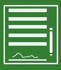 Piktogramm für Registrierung, weiß auf grünem Hintergrund