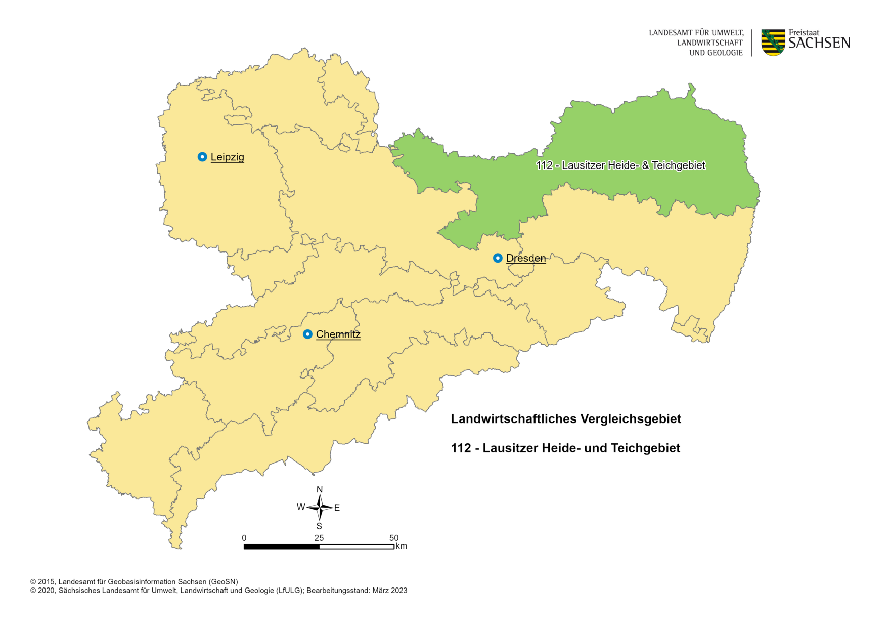 Vergleichsgebiet 112 - Lausitzer Heide- und Teichgebiet