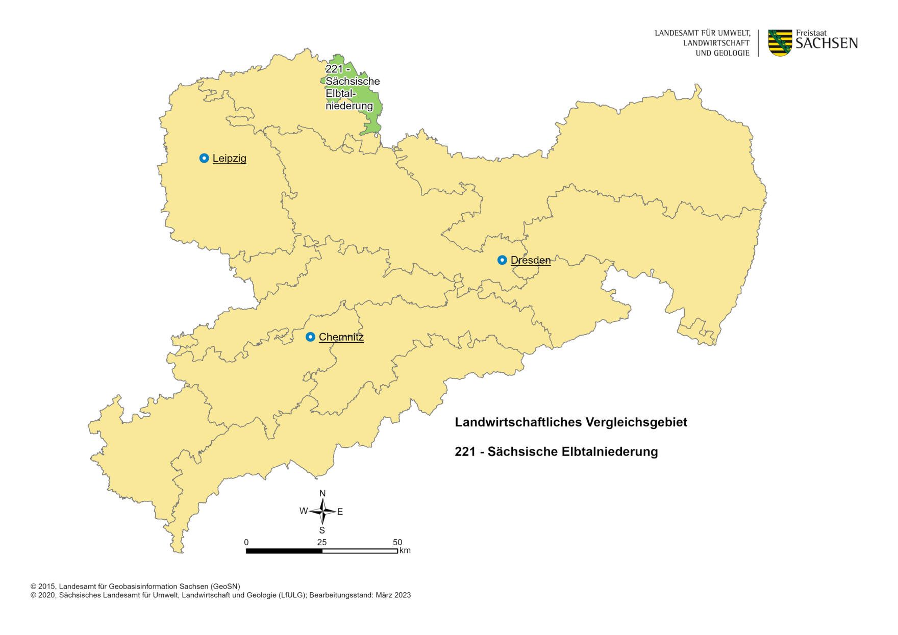 Vergleichsgebiet 221 - Sächsische Elbtalniederung