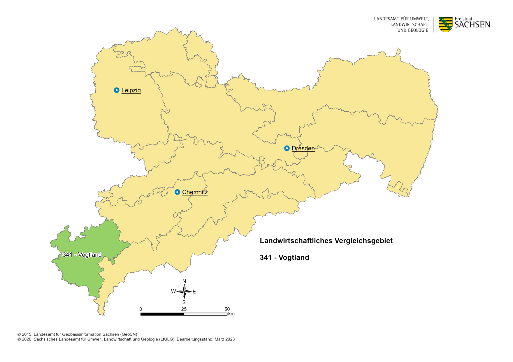 Vergleichsgebiet 341 - Vogtland