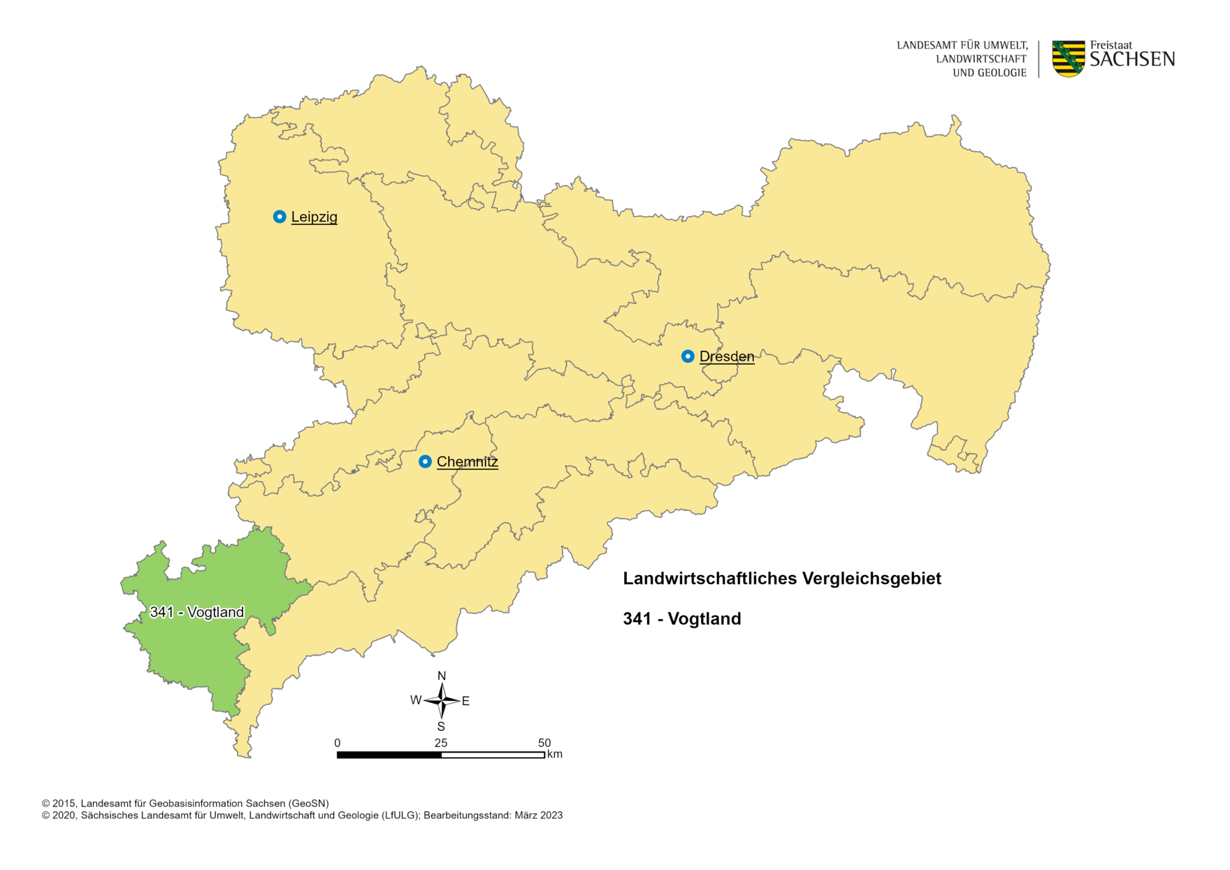 Vergleichsgebiet 341 - Vogtland