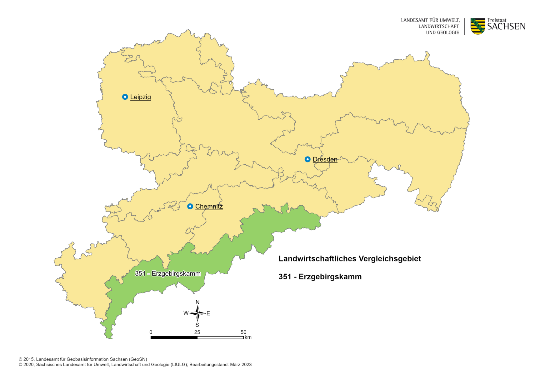 Vergleichsgebiet 351 - Erzgebirgskamm