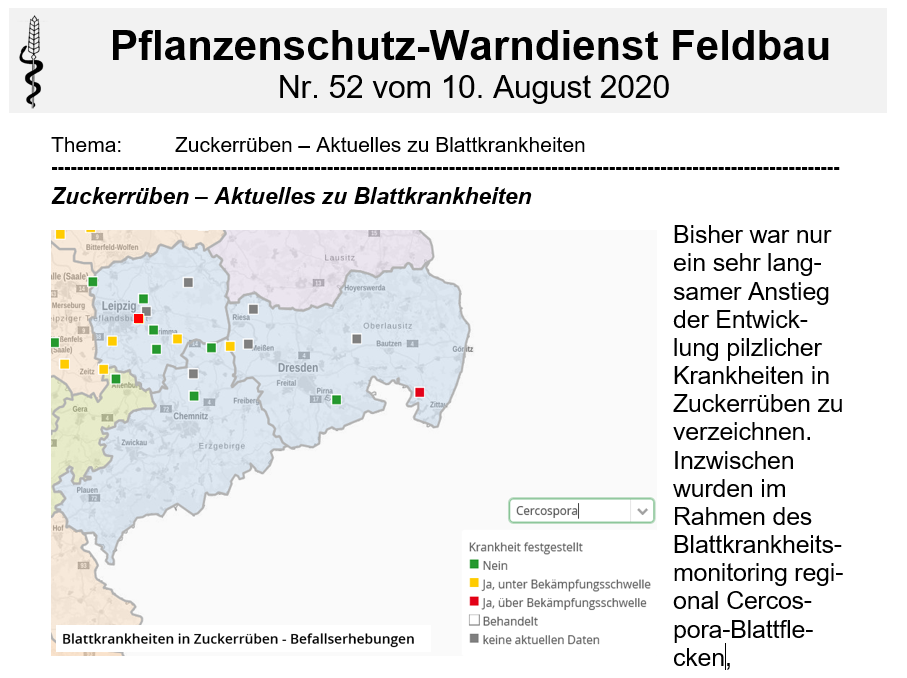 Ausschnitt Wetterdienst