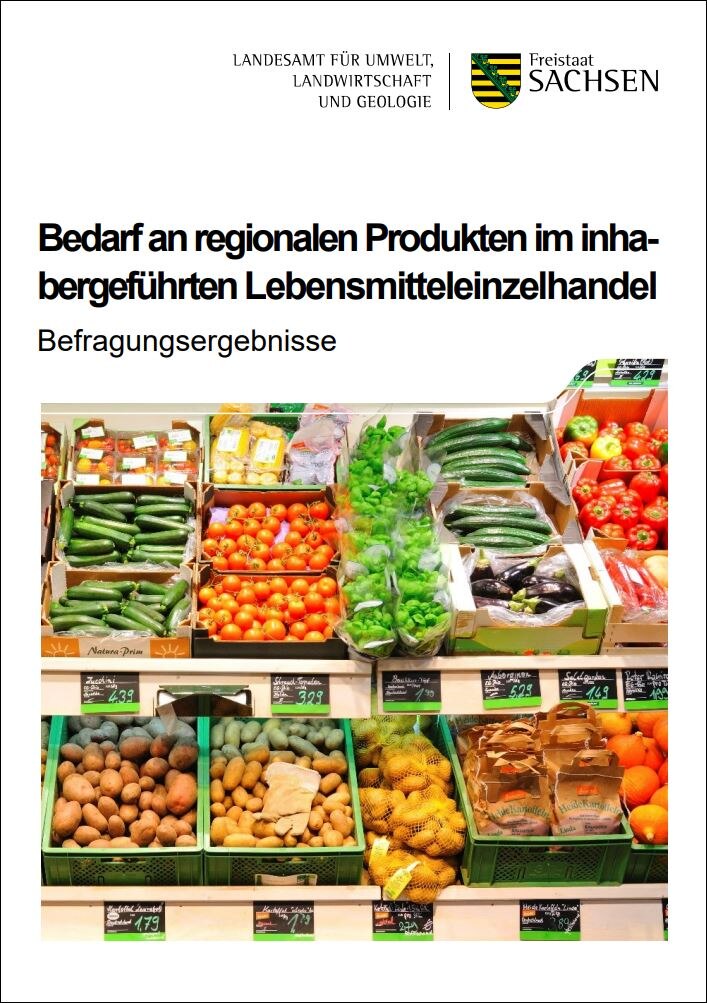 Frontmotiv der Publikation Bedarf an regionalen Produkten im inhabergeführten Lebensmitteleinzelhandel