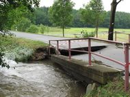 Aktuelle Hochwasserschäden in der Landwirtschaft Br&uuml;cke &uuml;ber Wei&szlig;e Elster, Quelle: LTV